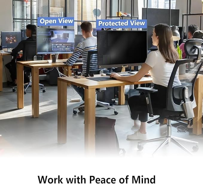 Hanging Computer Privacy Screen Protector Shield for 26/27 Inch Widescreen De...