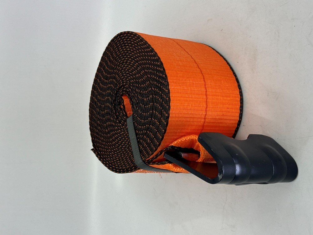 4"X27' Heavy Duty Winch Strap with Flat Hook 4 Pack