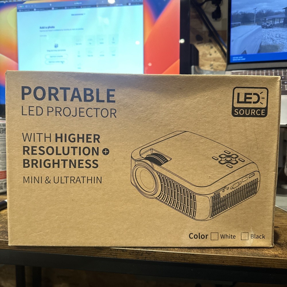 LED Source Portable LED Projector Standard White NEW