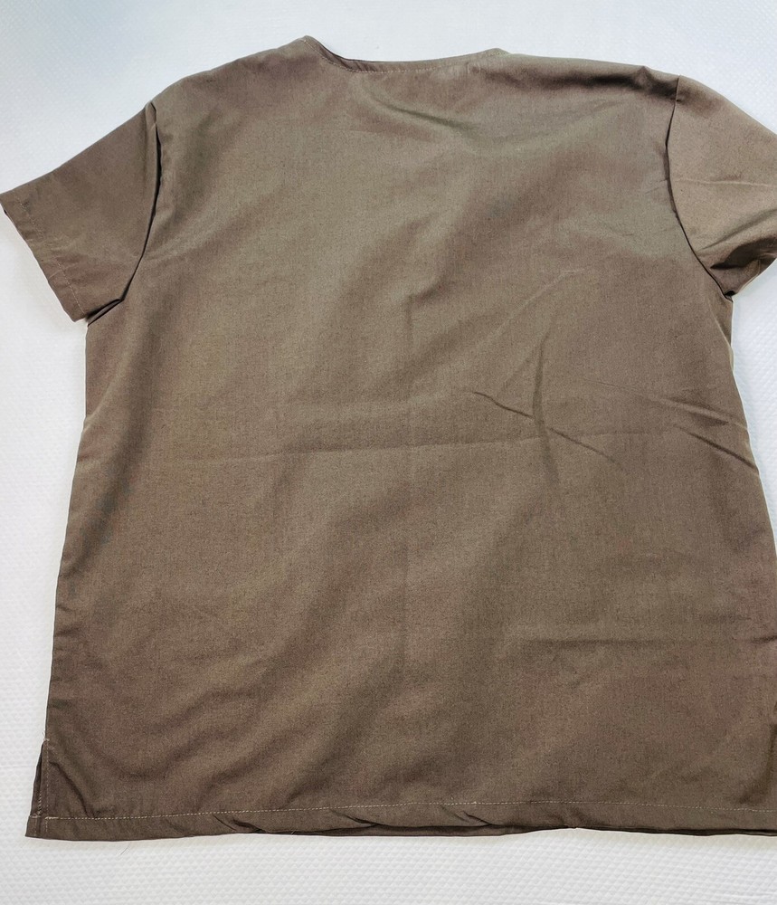 Green Town Work Wear Scrub Set Brown Large