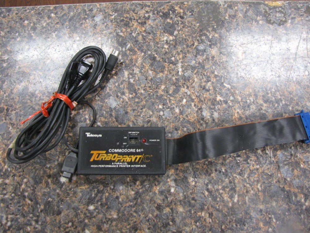 Commodore 64 Telesys Turbo Print / C Parallel High Performance Printer Interface