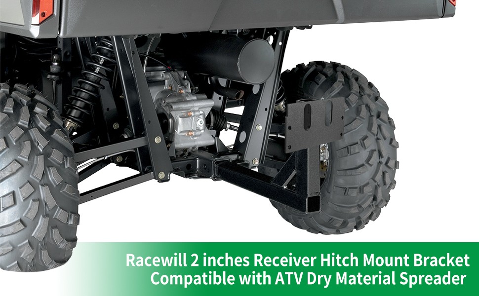 2" Receiver Mount Bracket 5301901For UTV ATV Dry Material Spreader Black