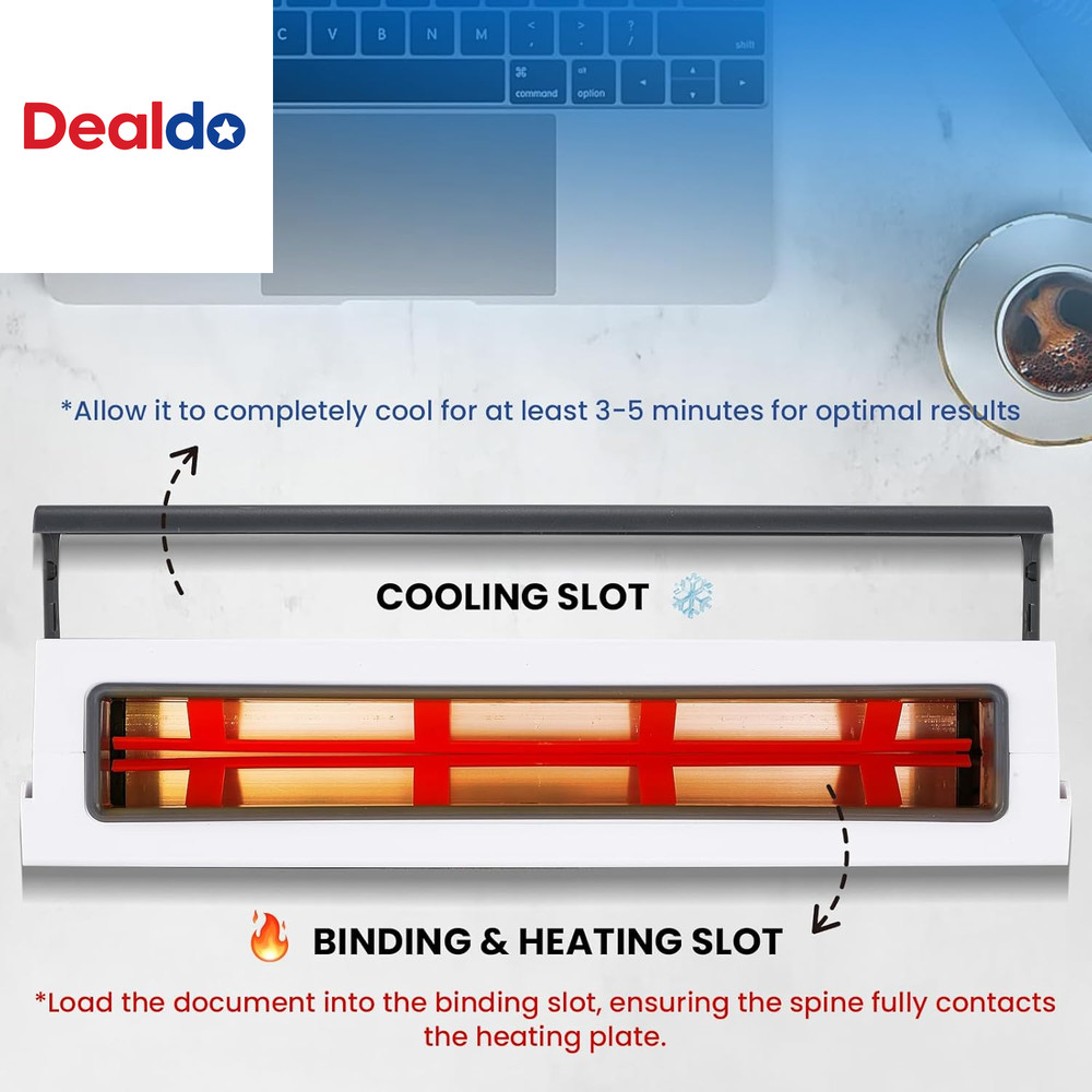 Thermal Binding Machine, Max.320 Sheets for A4 A5, Compact with Cooling Position