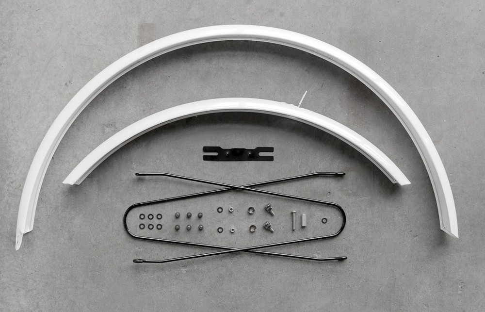 Twin Six Bicycle Fender Set (White)