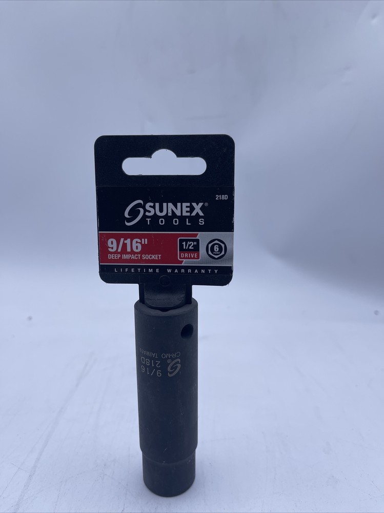 Sunex Tools 218D 1/2" Drive Deep 9/16" Impact Socket