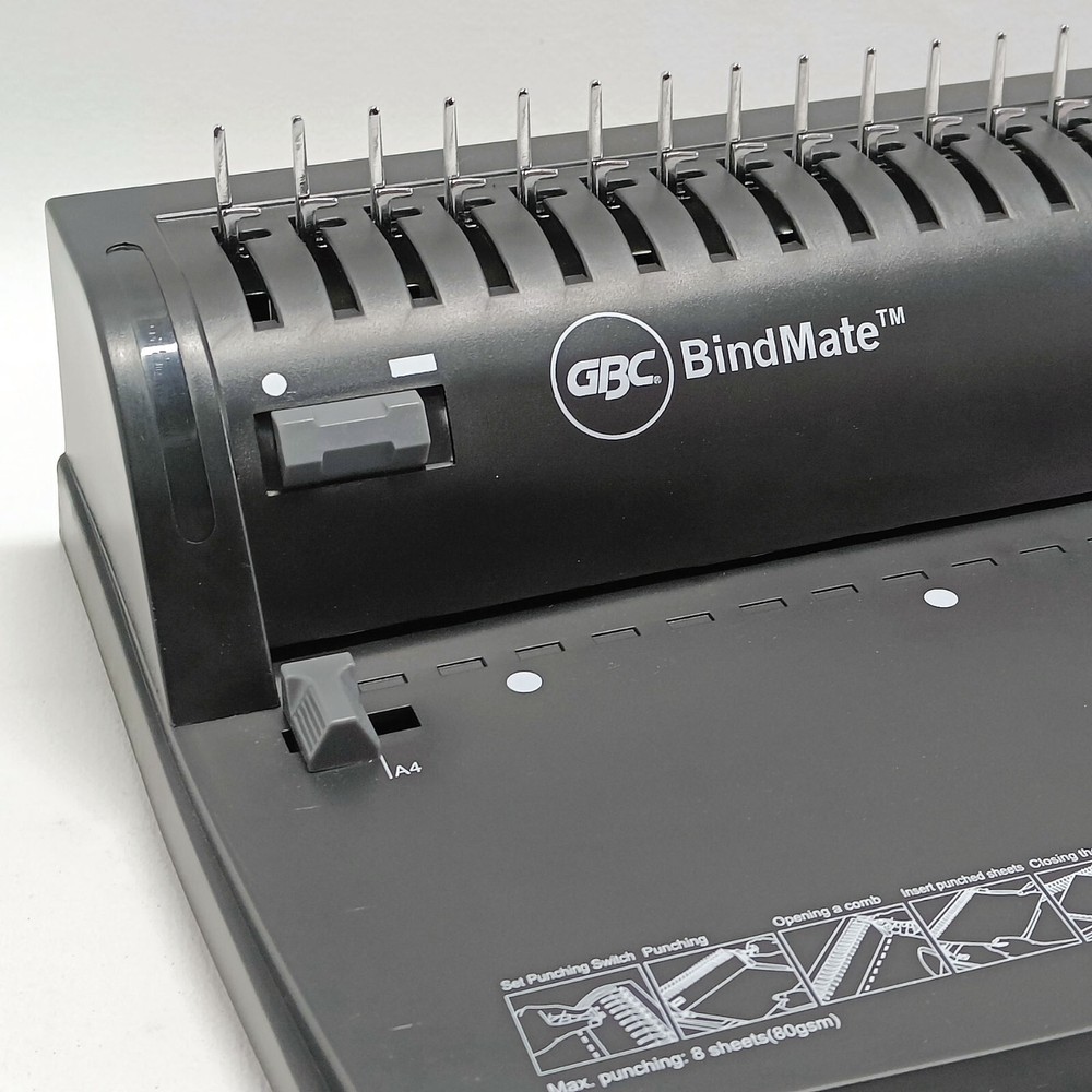 GBC Bindmate - Comb Binding Machine - 21 Hole Binder / 4 Hole Paper Punch