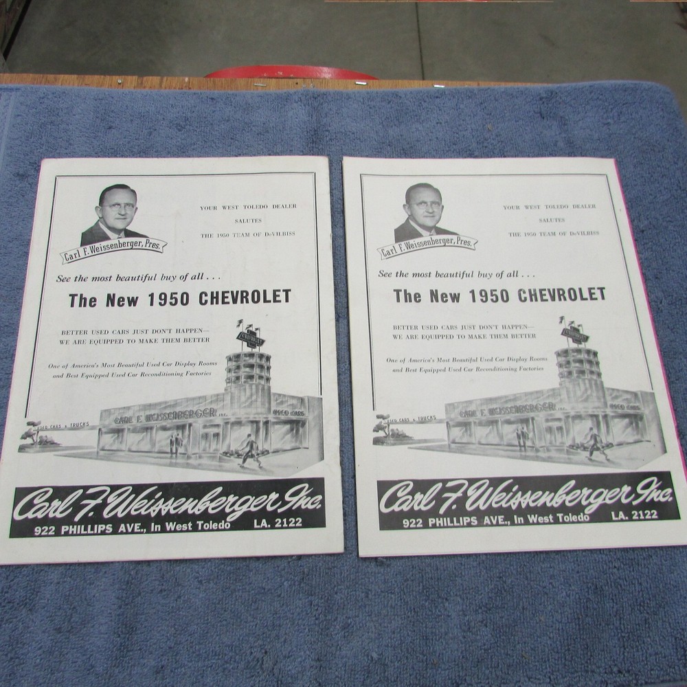 Devilbiss High School Football Programs 1950