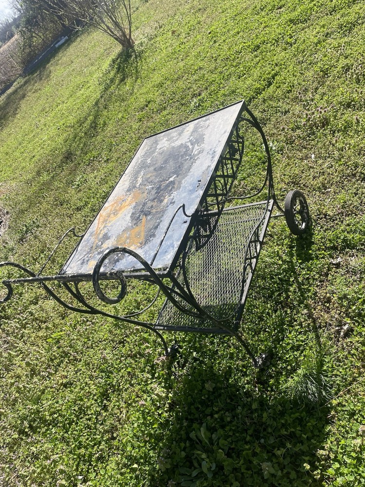 Vintage Rolling Garden Tea Cart