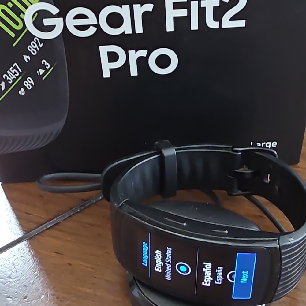 Samsung Gear Fit2 Pro Activity Tracker Large Black SM-R365NZKAXAR
