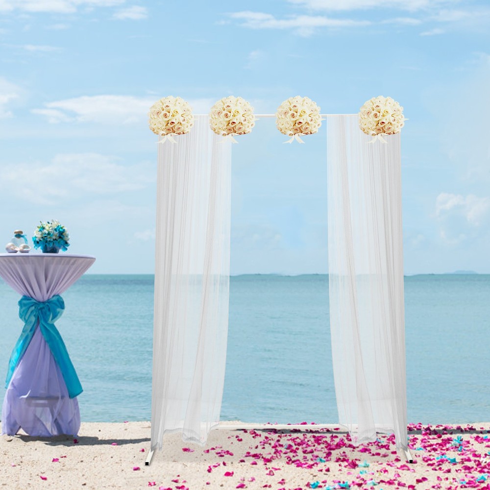 1.5*2m Wedding Backdrop Stand White, Blue Frame for Ceremony Decorations
