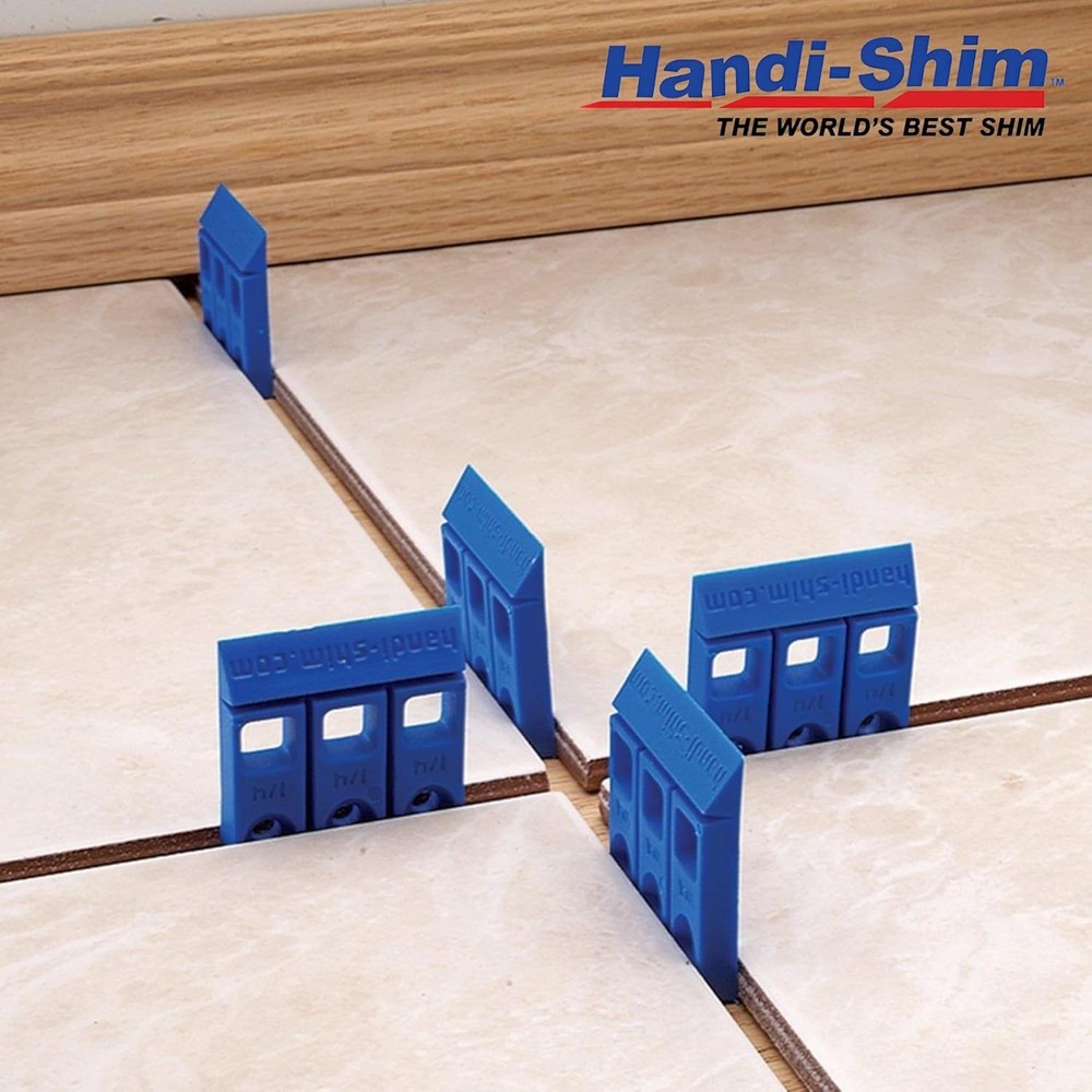 Economical 100 Pack Heavy-Duty Plastic Shims - Reusable, Compression-Resistant