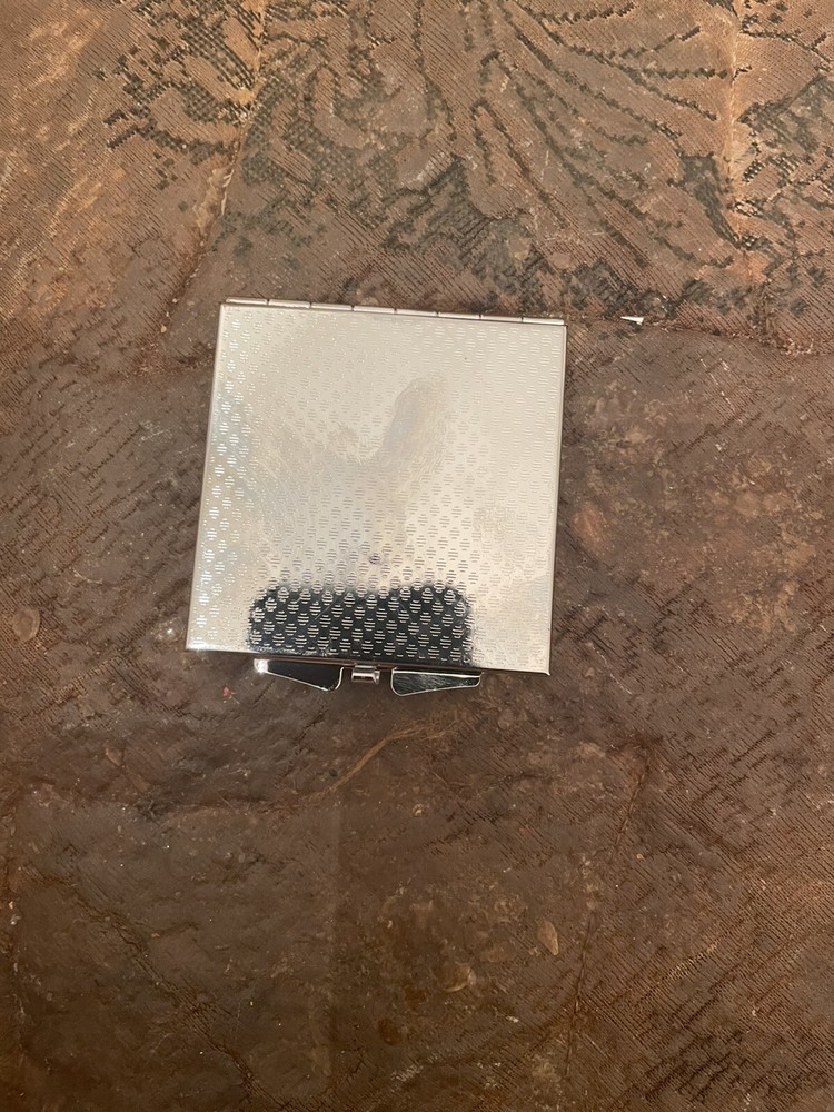 Retro Elvis Presley Square Silver Mirror Compact