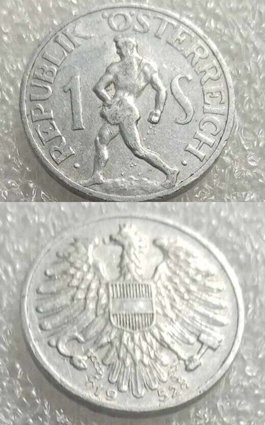 1952 AUSTRIA 1 SCHILLING COIN