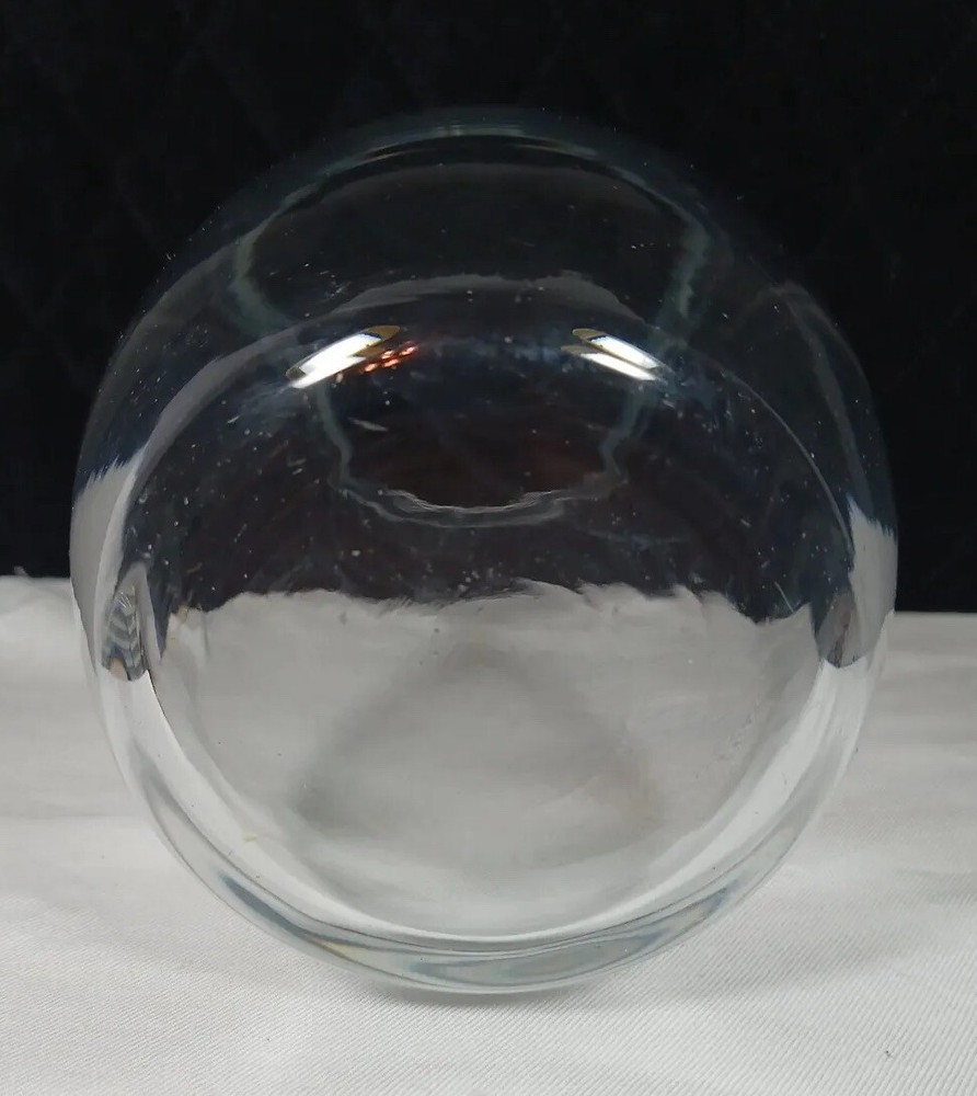 Vintage Curved Glass Vase