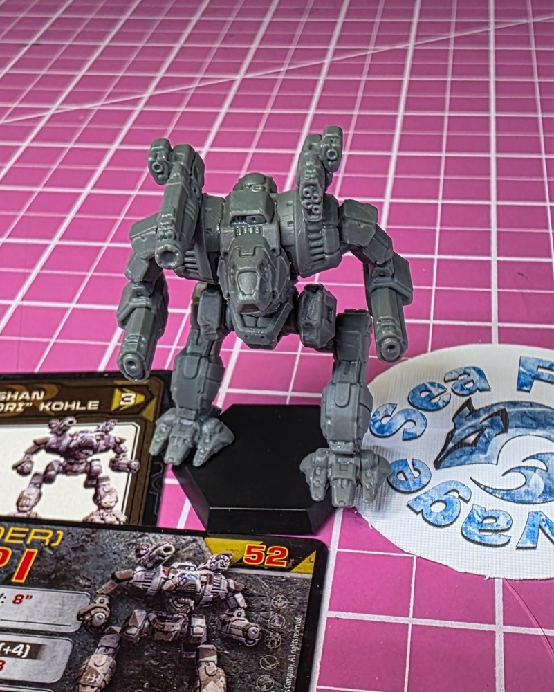 BattleTech Blood Asp Mech -- Black Remnant Command Lance + Cards