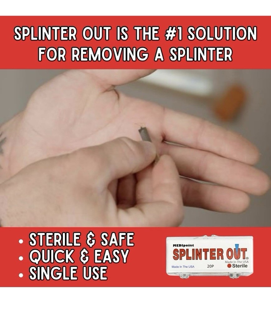 NEW Medipoint Splinter Out Remover - 20 PACK