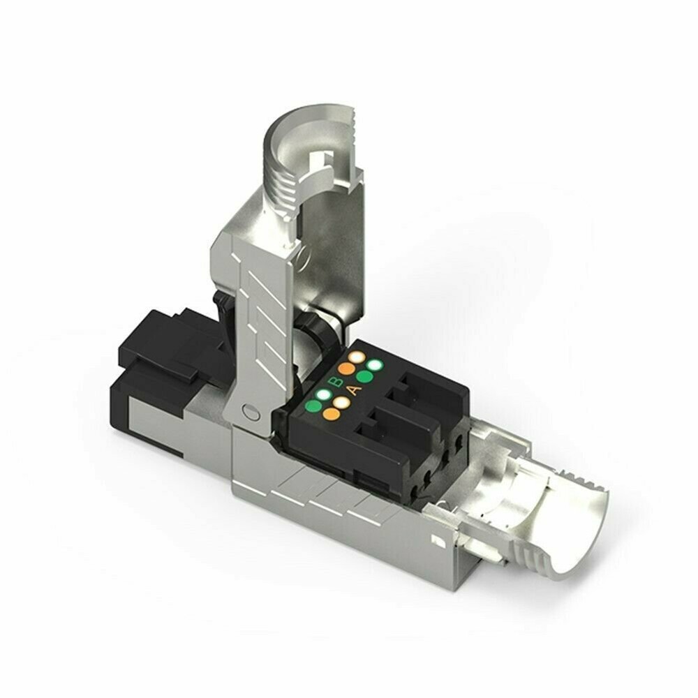 6 Pcs CAT8 Full Shielded RJ45 Network LAN Ethernet Plug Connector PackTool Less