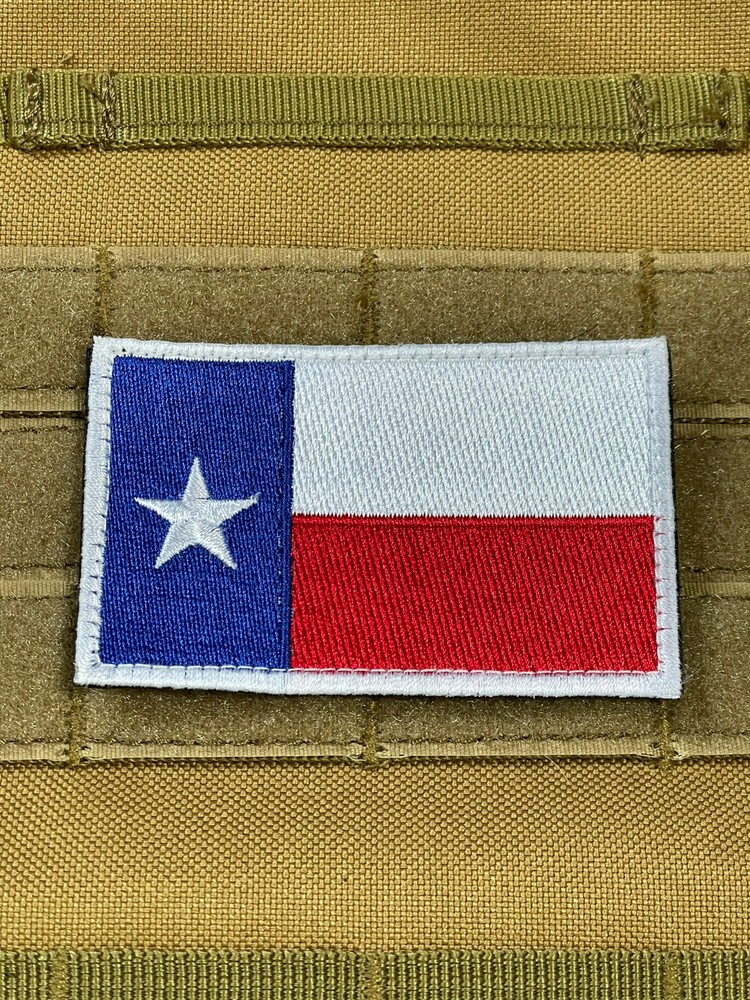 Teax Flag Patch Tactical Military Morale Hook Loop backed