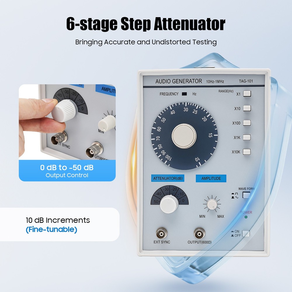 Professional Low-Frequency Signal Generator with Dual Waveform Capability
