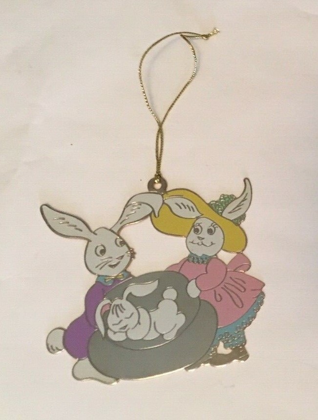 SPRING EASTER BUNNY ORNAMENT DECORATION GIFT BABIES 1st EASTER