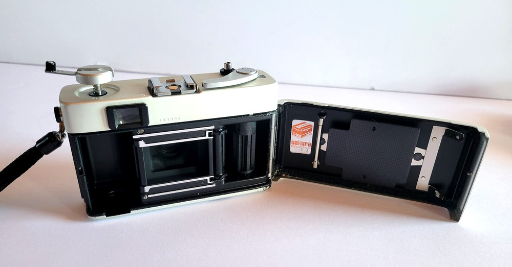 Camera: Konica C35 Automatic, Vintage, Case, Flash & Case, Manual