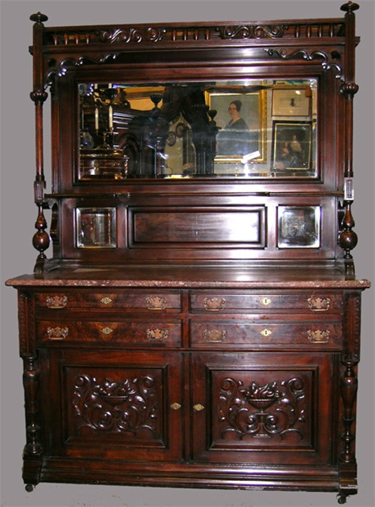 ANTIQUE AMERICAN GOTHIC REVIVAL SERVER