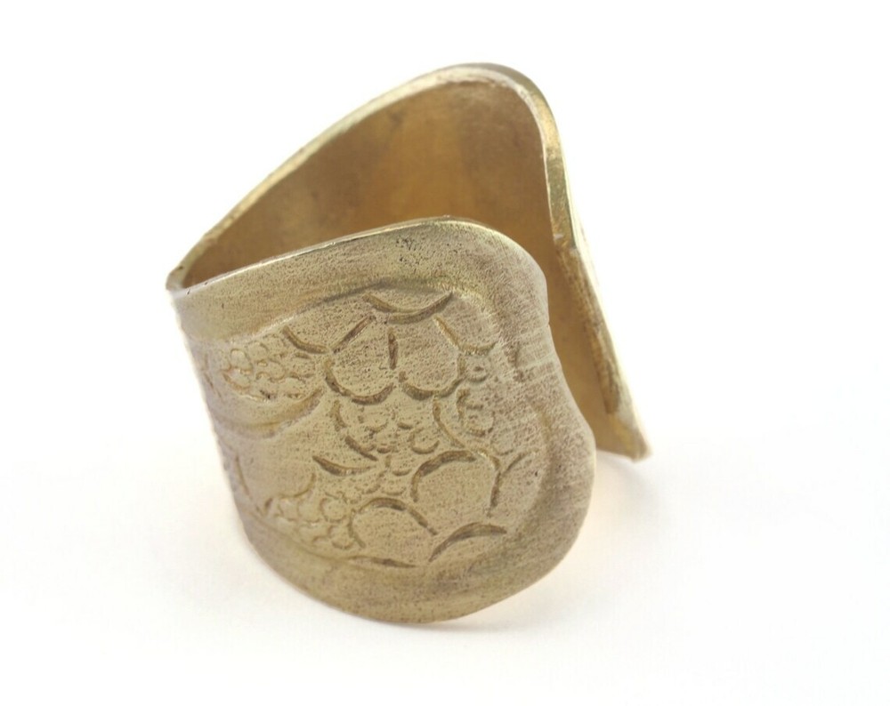Adjustable Ring Raw brass (18.5mm 8.5US inner size) 2751