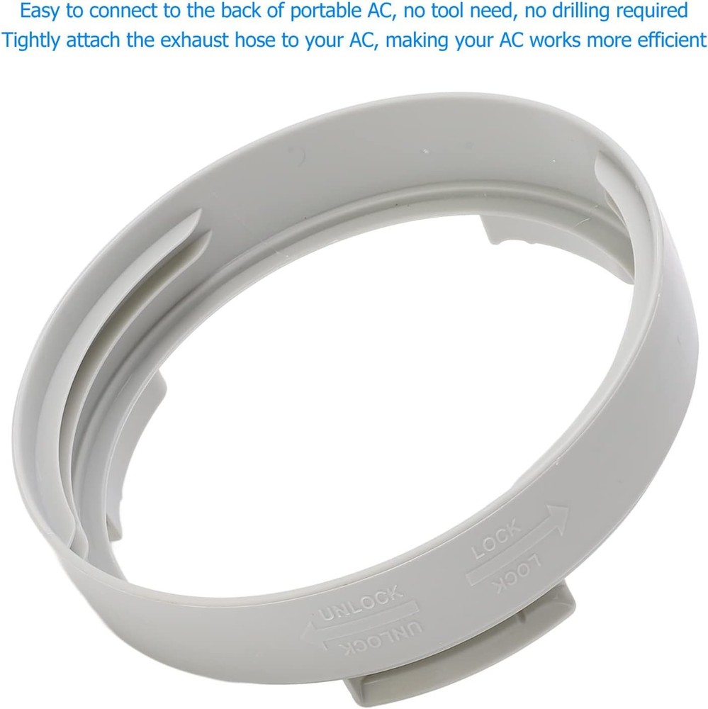 Air Conditioner Exhaust Hose Coupler 5.9in Clockwise Counterclockwise ABS