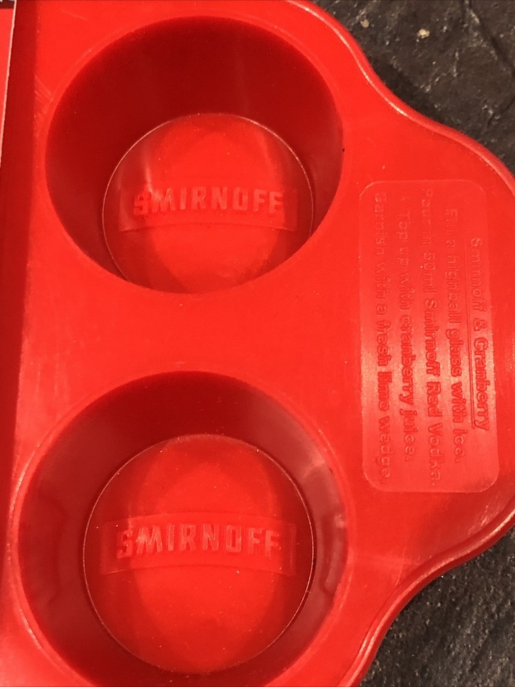Smirnoff Ice Cube Tray Pub Bar Cocktails Accessory