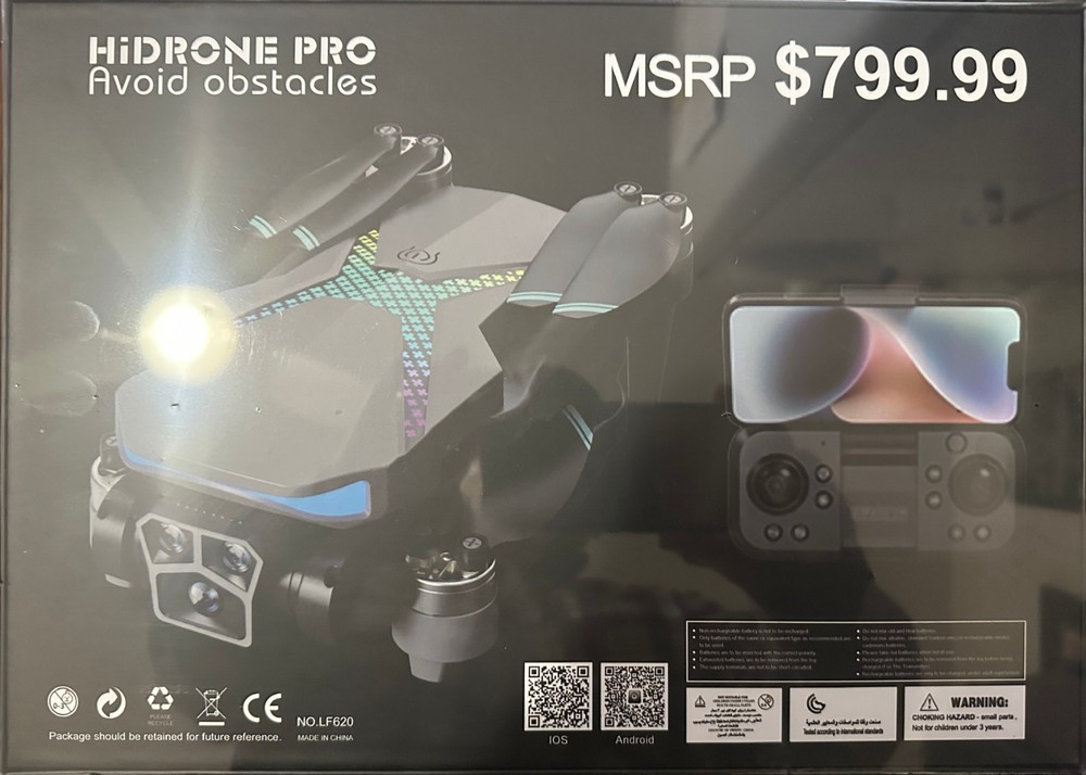 🚁 HiDrone Pro 4K Drone – Obstacle Avoidance | HD Camera | NEW IN BOX 🚁