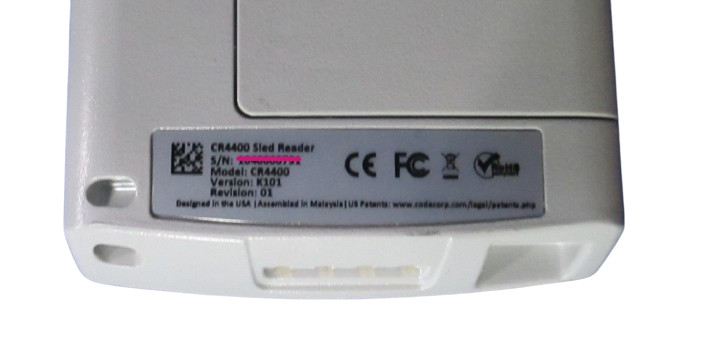 Code CR4400 Sled Bar Code Reader CRA-A149 Charging Station CRA-B8 Battery Power