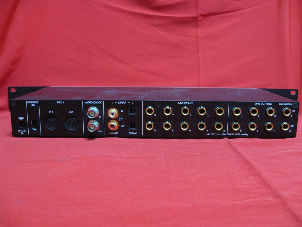 Hercules 16/12 FW 24bit 96KHz FireWire rackmount mic line audio interface
