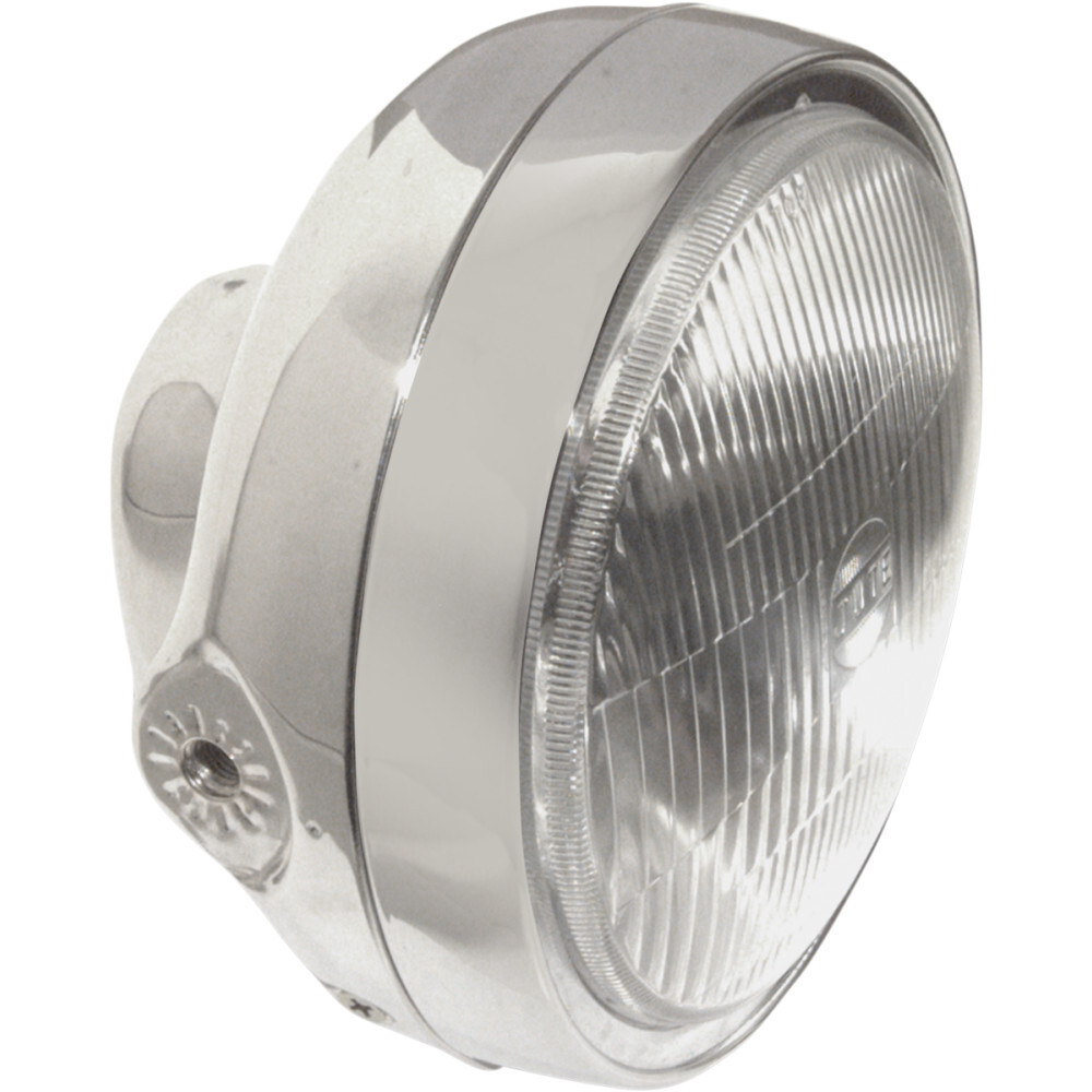 Emgo 6 1/4" Side Mount Headlight Assembly - Chrome | 66-64312D