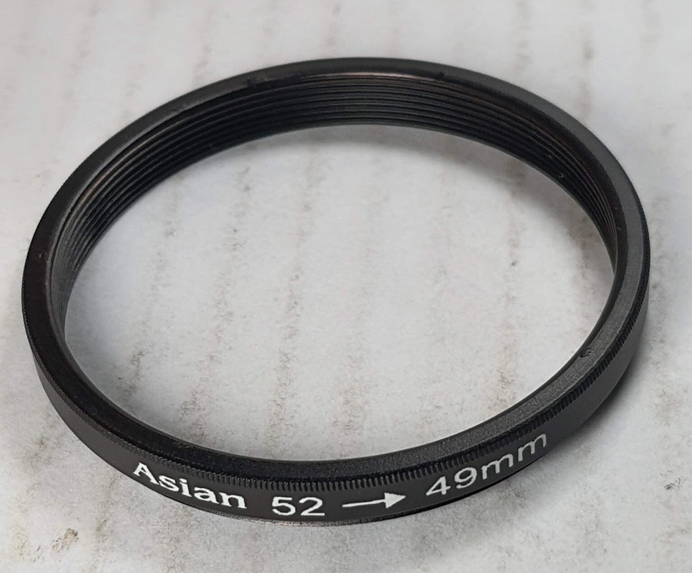 52-49mm Step-Down Lens Filter Ring 52mm-49mm Stepping Converter Adapter E52-E49