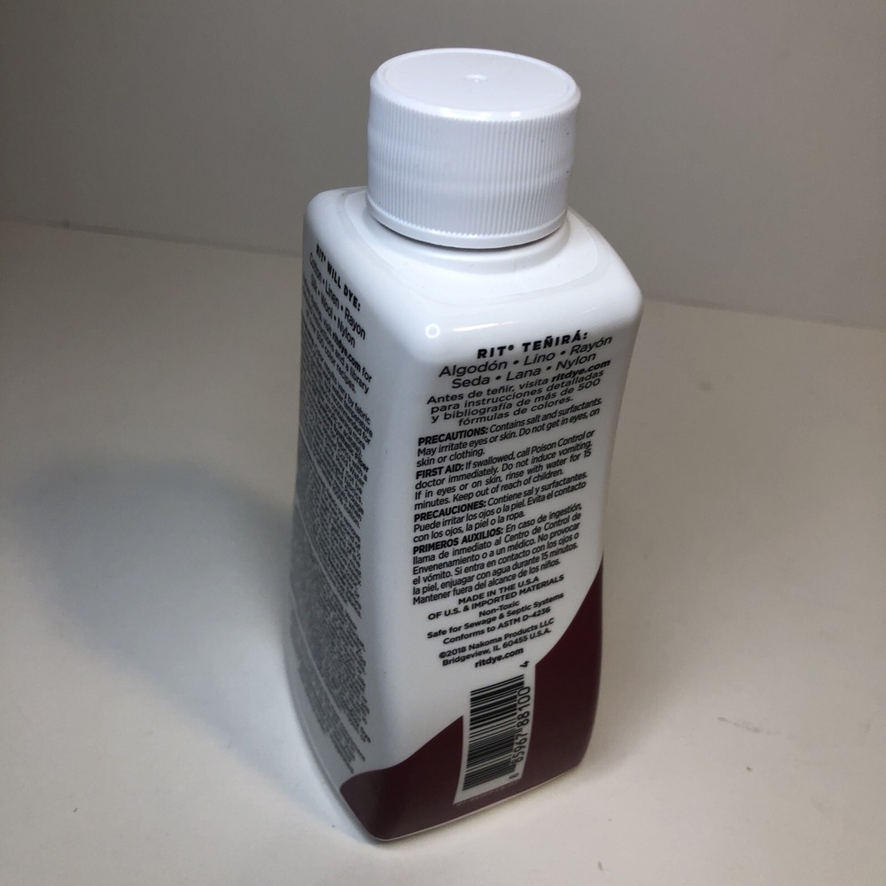New Rit All-Purpose Liquid Dye, Wine, 8 fl oz