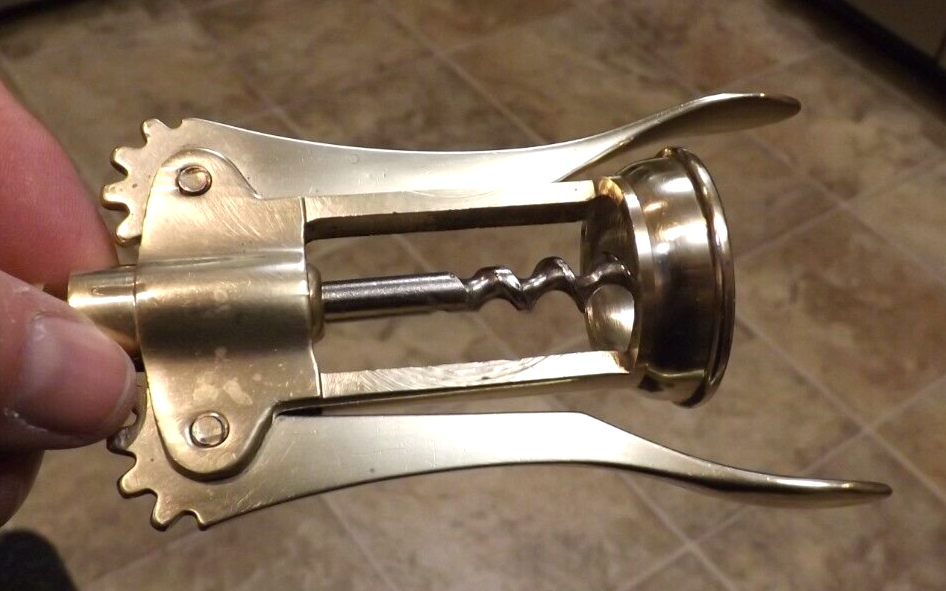 Vintage Brass Corkscrew