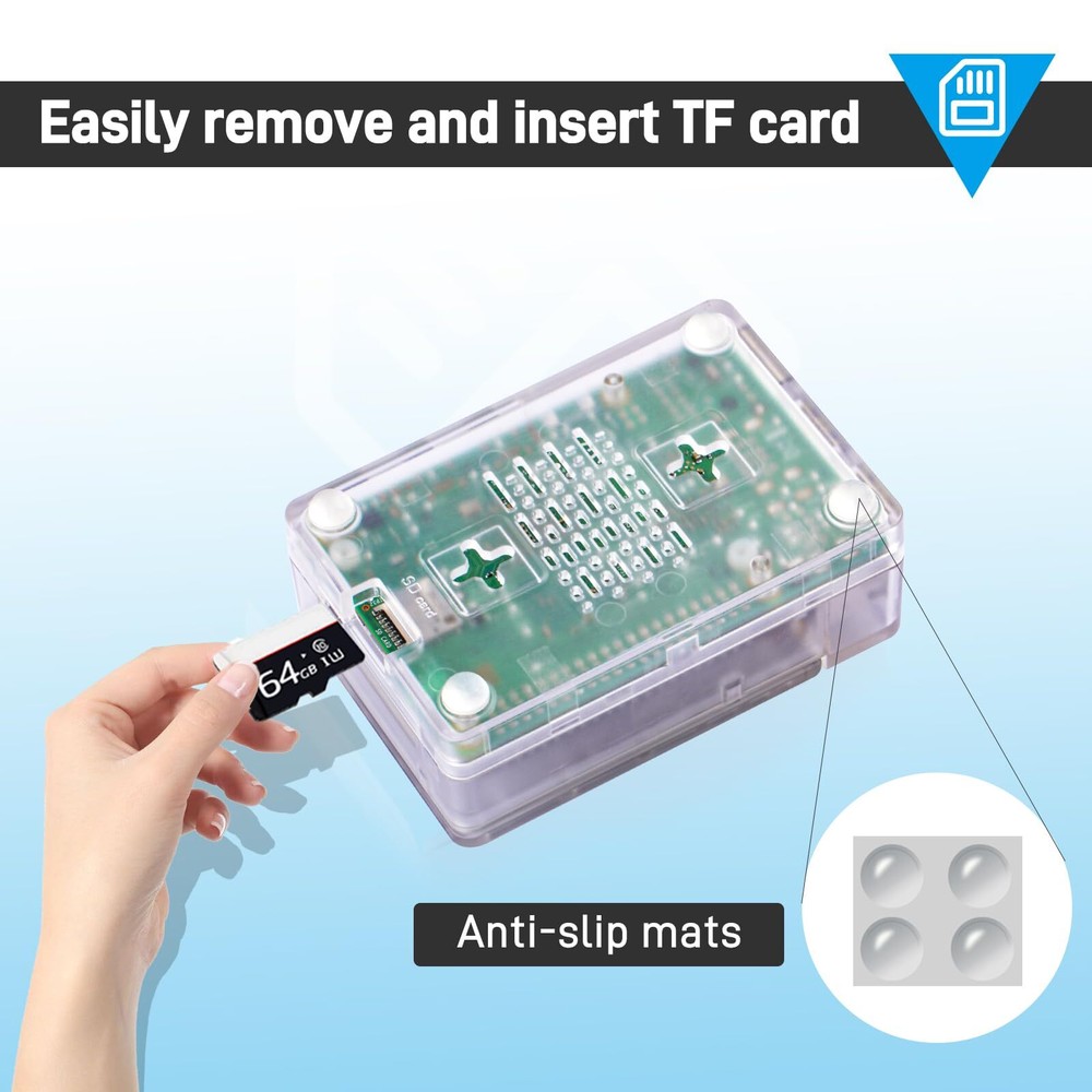 Abs Case With Armor Lite V5 Active Cooler For Raspberry Pi 5 Pi 5 Case With Alum
