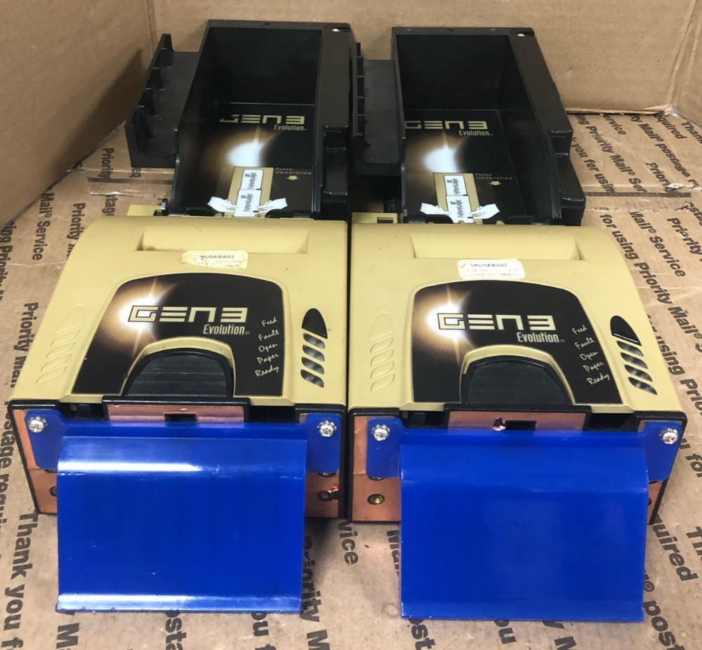 PARTS! (LOT OF 2) FutureLogic GEN3 Evolution Ticket Printer (UNTESTED)