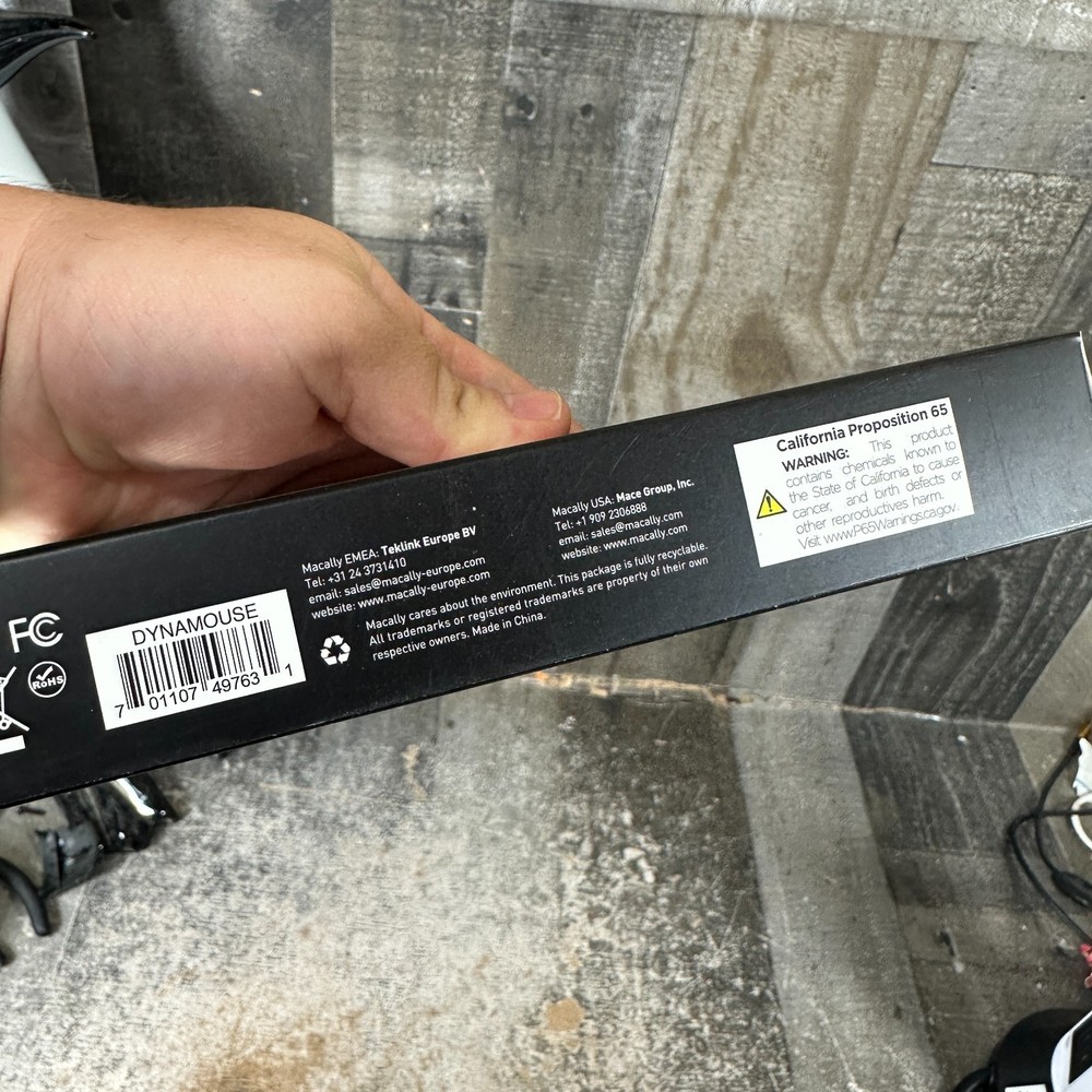 Macally 3 Button Optical USB Wired Mouse for Mac and PC Sealed