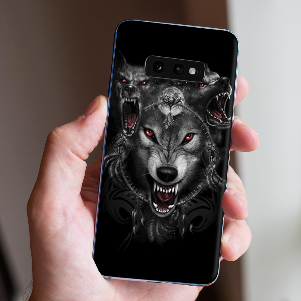 Skins Decal wrap for Samsung Galaxy S10e - Angry Wolves Pack Howling