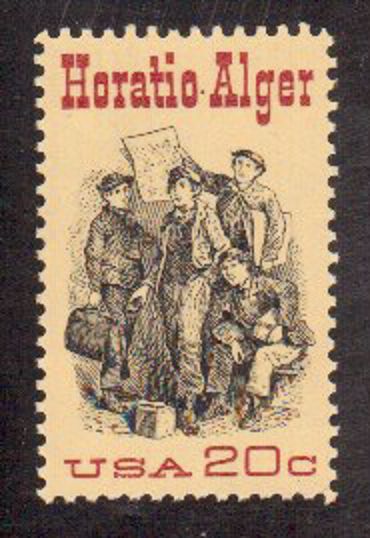 Scott # 2010...20 Cent.... Horatio Alger...  5 Stamps... MNH