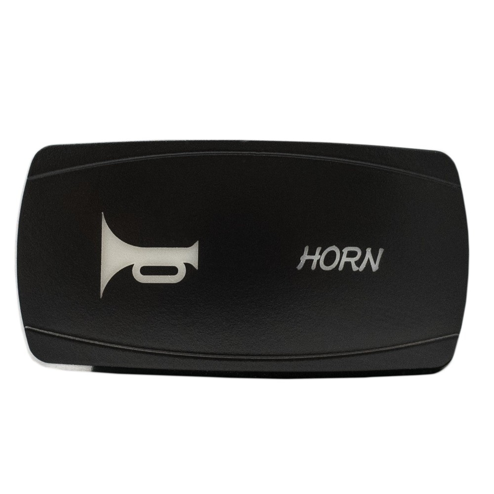 RED Dual Back-lit Rocker Switch Laser Etched 20A HORN Horizontal