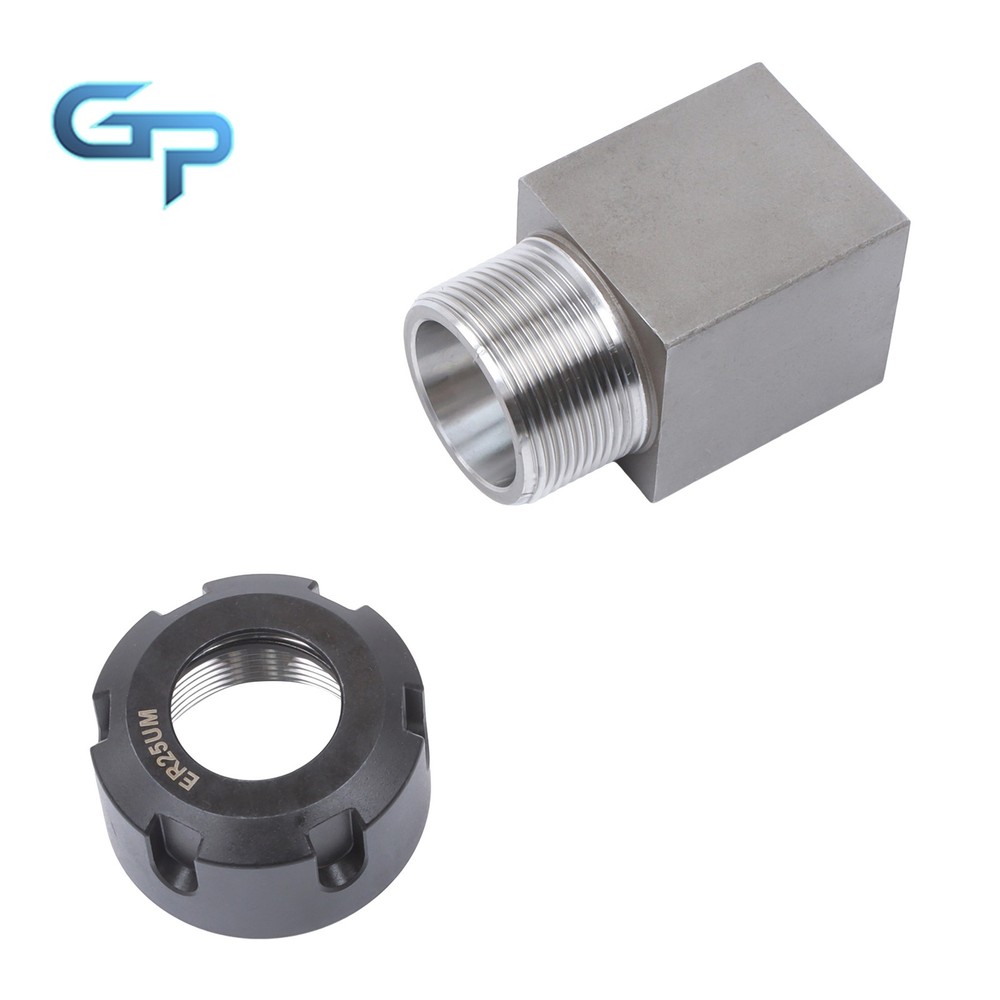 ER-25 Hex & Square Collet Blocks for Multi-Side Machining Work