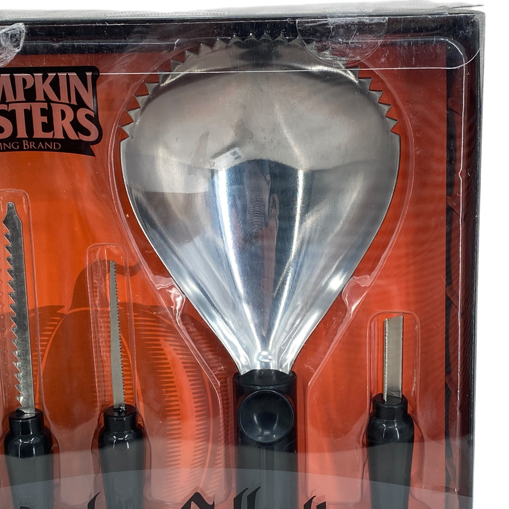 Pumpkin Masters Carving Kit Masters Collection 5 Tools 8 Patterns NEW Unopened