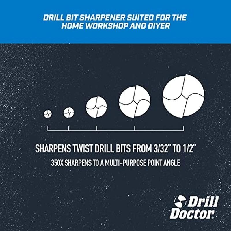350X Drill Bit Sharpener Industrial Design Made in Oregon Easy 2-Step Sharpening