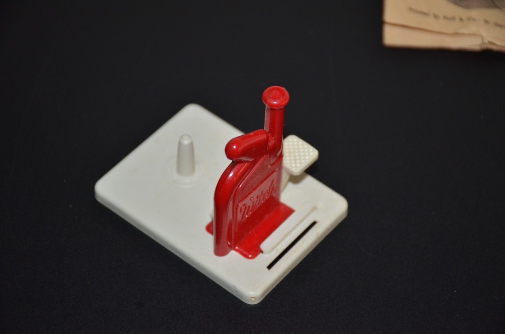 Vintage Witch Automatic Sewing Needle Threader Instructions and original box
