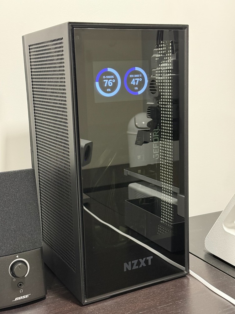 NZXT H1 v1 2020 LCD Mod 3D Printed PSU replacement cover bracket