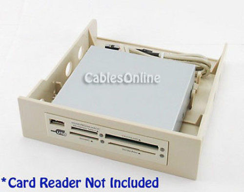 3.5" Device Bracket for 5.25" Bay, Biege Plastic MK-006