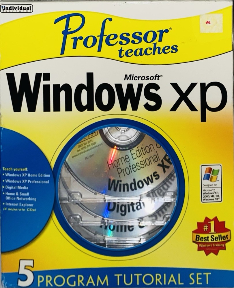 Microsoft Windows XP Professor Teaches 5 CD Program Tutorial Set 2000/ME/98/NT