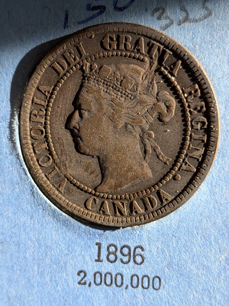 1896 Canada Queen Victoria Large Cent